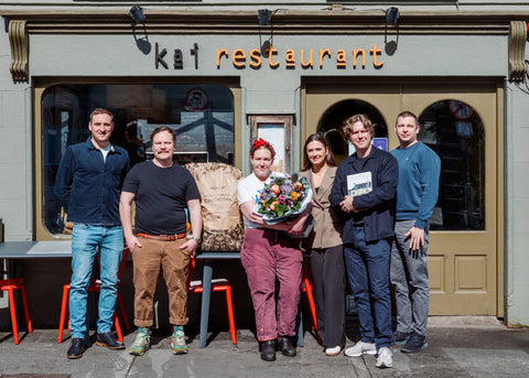 An Ecofuel Team at Kai Restaurant in Galway with Jess and David Murphy.