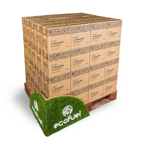 PALLET OF ECOFUEL ECO BRIQUETTES